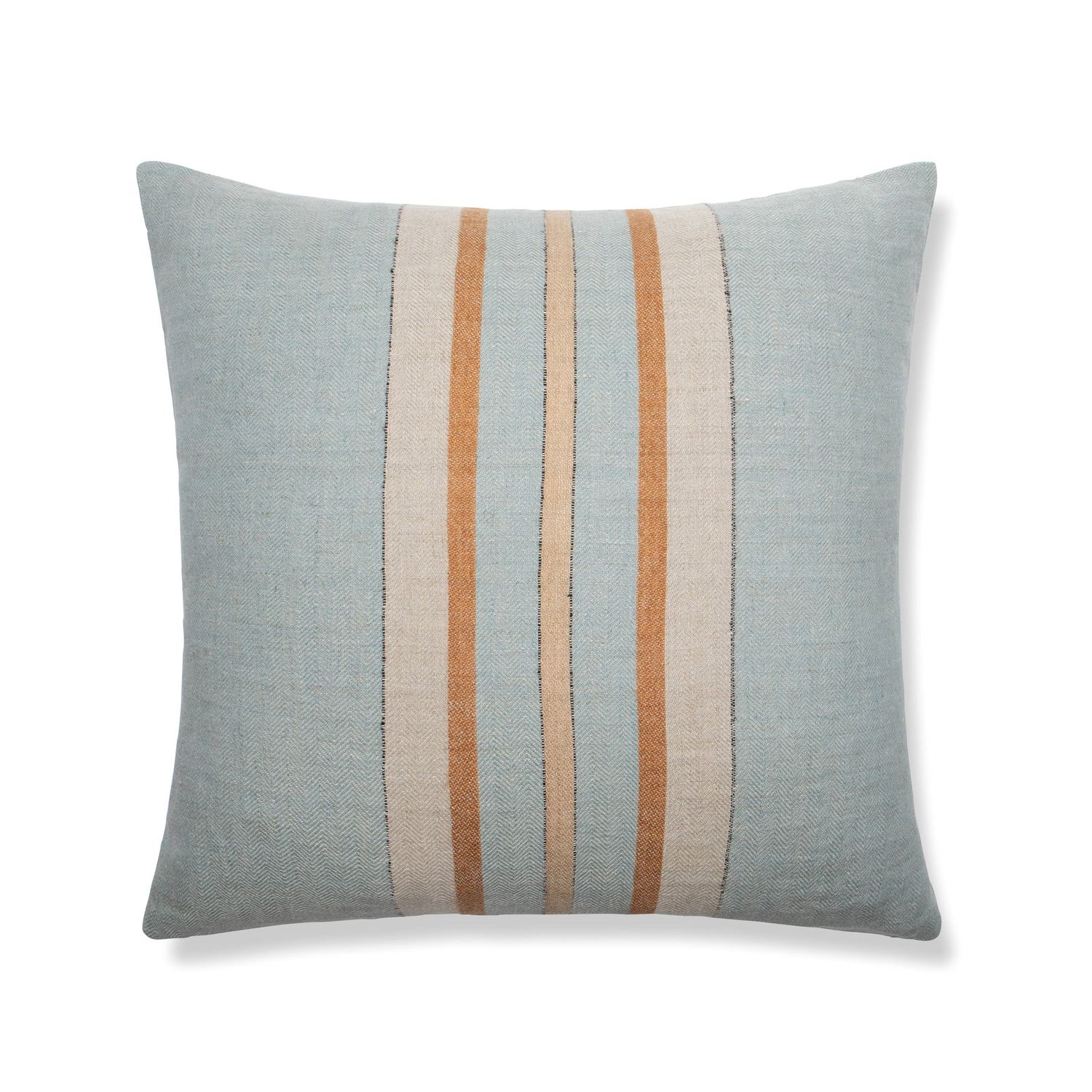 Bruges Stripe Cushion Cover Blue Chestnut 22"x 22"