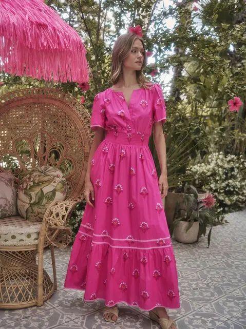 Scarlet Smocked Midi Dress