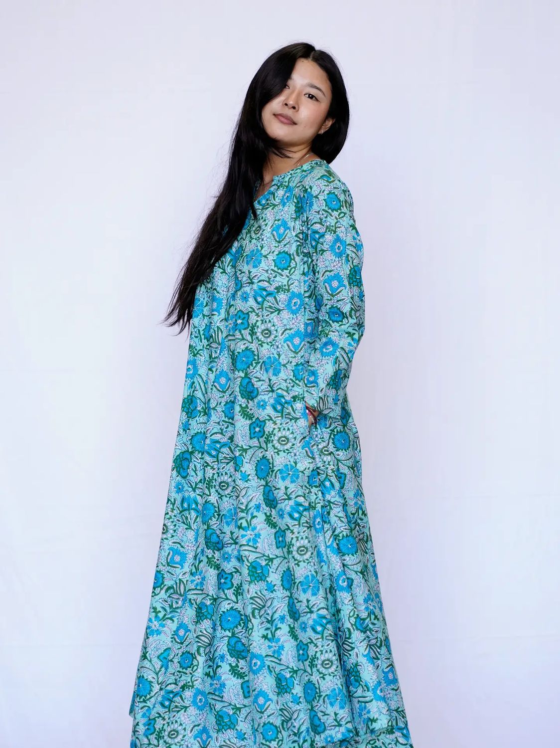 Calypso Dress- Turquoise / Sage