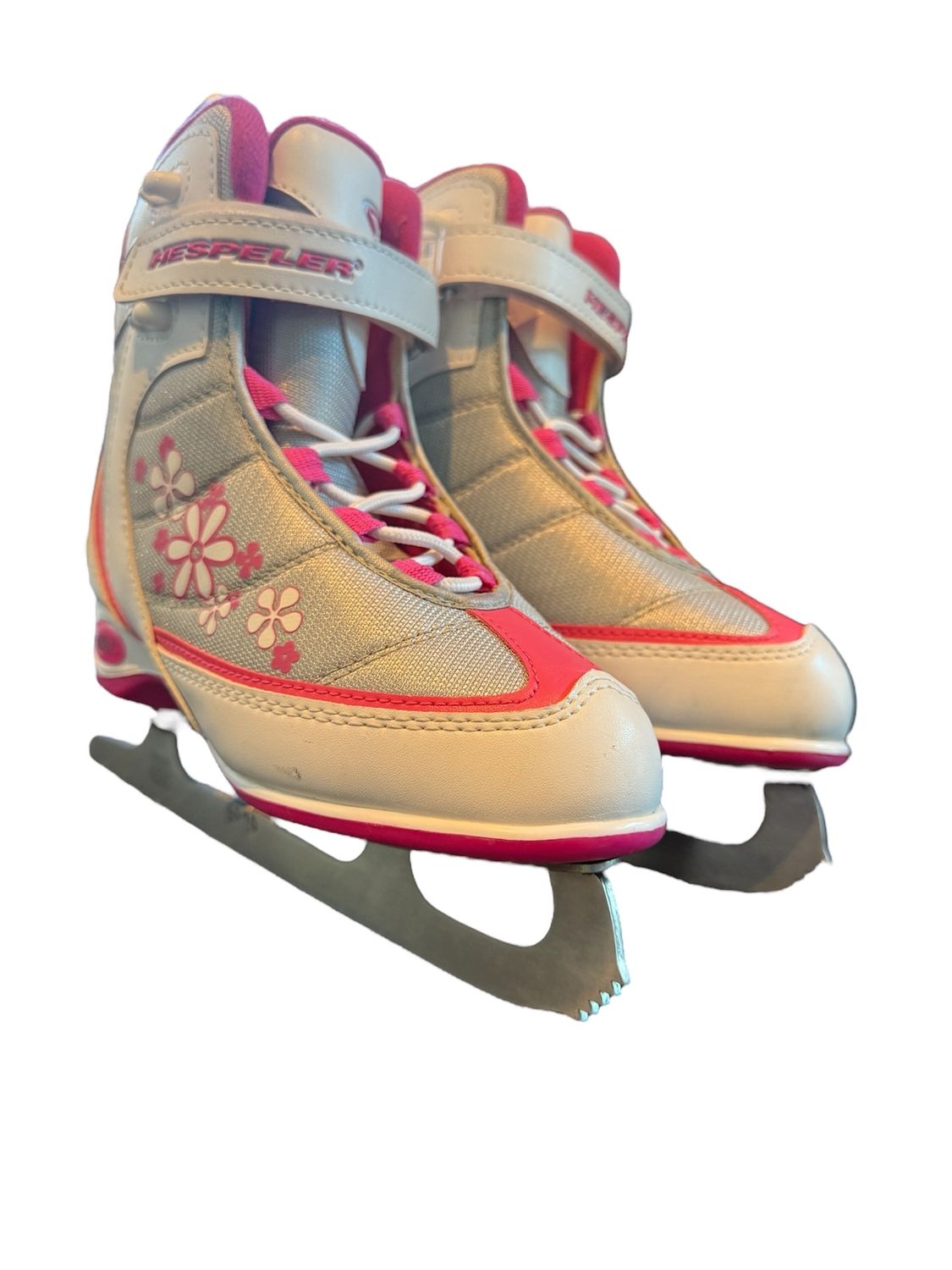 USED Hespeler Skates Size 13 Pink & White