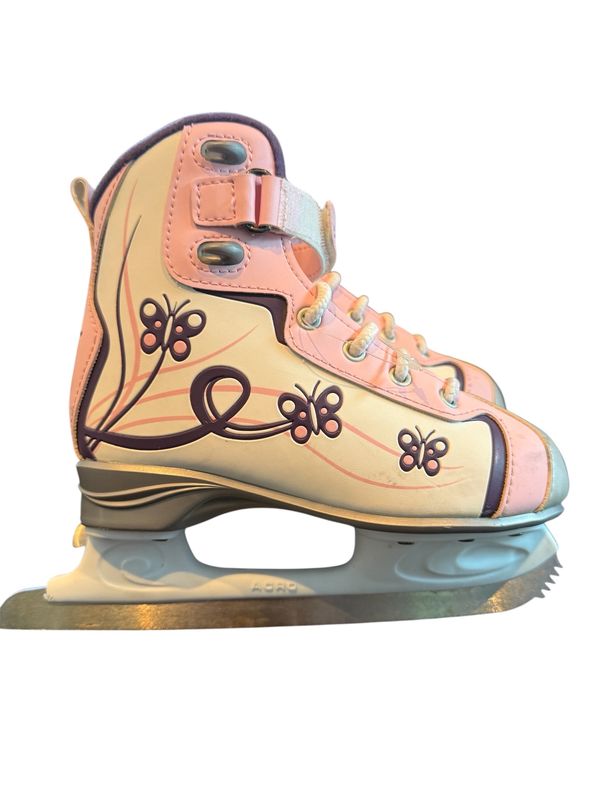 USED Reebok Glitter Girl Skates Size 1