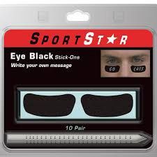 Eye Black  Stick On Black