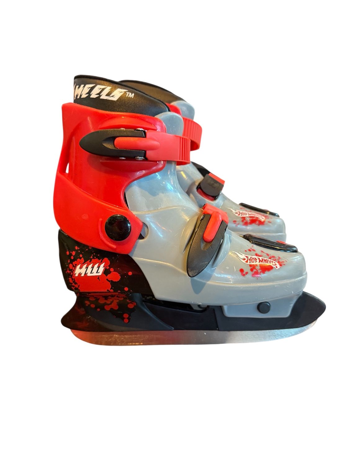 Used Hot Wheels Red / Black Skates Size 1 - 4 Used Hot Wheels Red / Black Skates Size 1 - 4