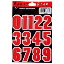 Helmet Decals Red