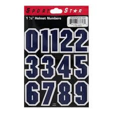 Helmet Decals Navy