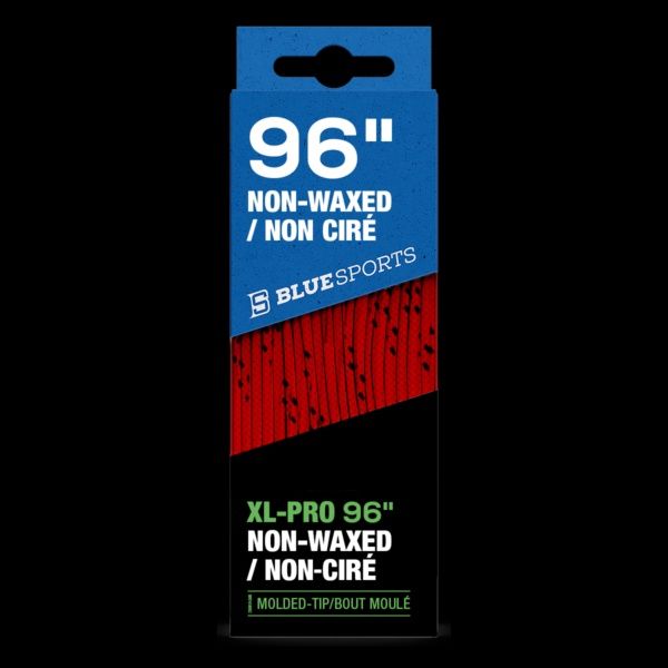 Blue Sports Laces Red / Black Cloth 96"