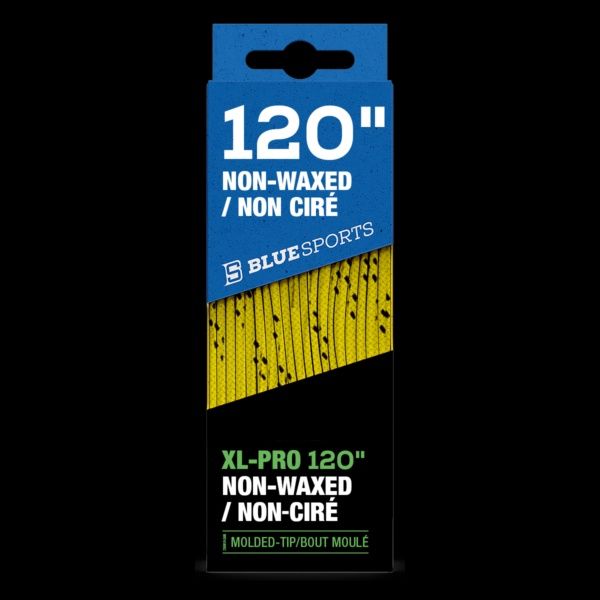 Blue Sports Laces Yellow / Black Cloth 120"