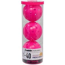 Franklin Outdoor Pickleballs 3 Pack X-40 Pink