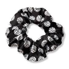Volleyball Scrunchie Black