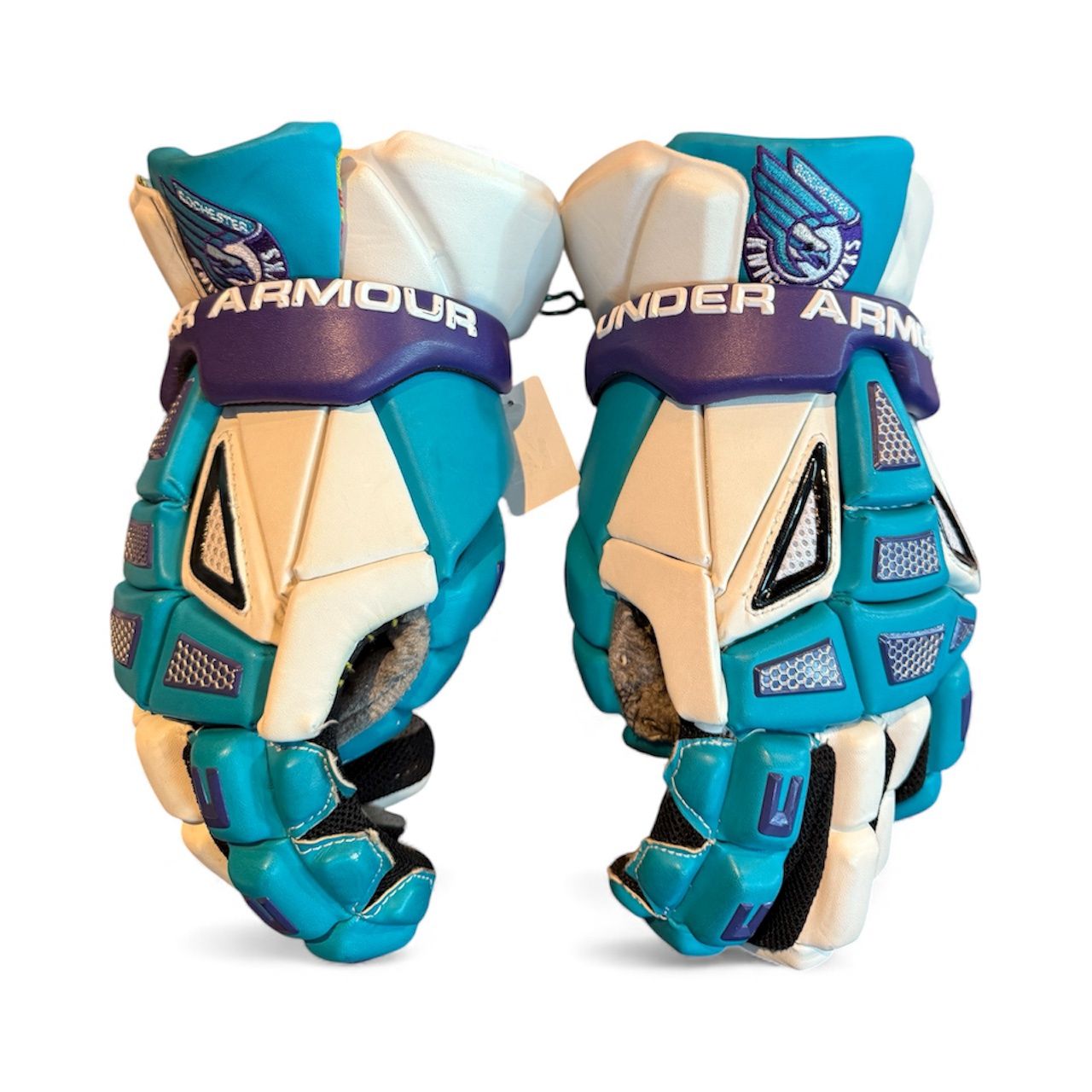 Used Under Armour Used Under Armour " Team Rochester Night Hawks" Lacrosse Gloves