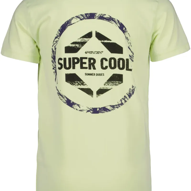 “Super Cool” Tiener T-shirt – Lichtgeel