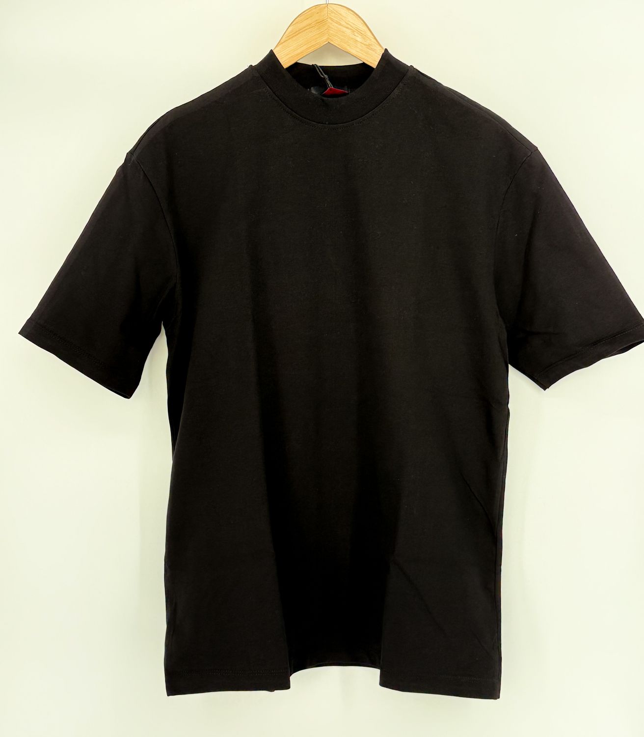 Basic Effen T-Shirt - Zwart