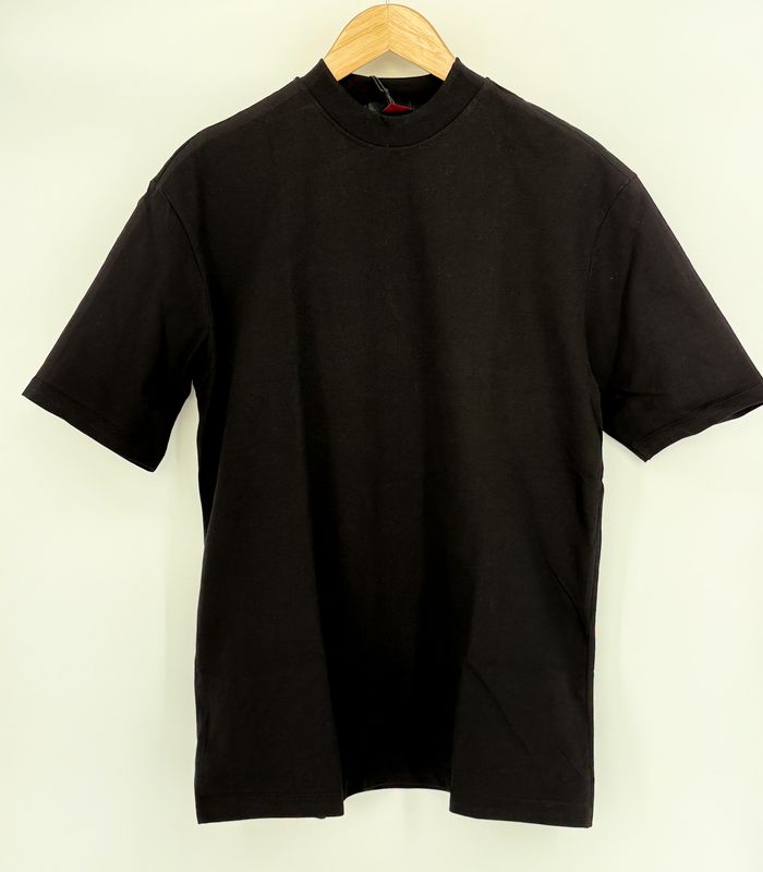Basic Effen T-Shirt - Zwart