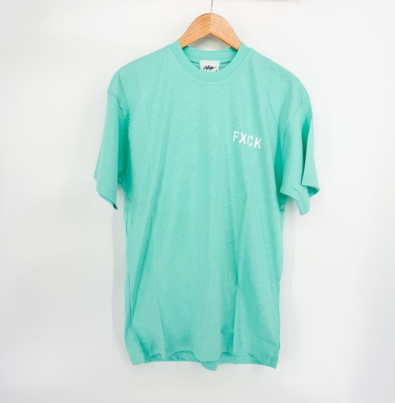 FXCK Statement T-shirt – Mintgroen
