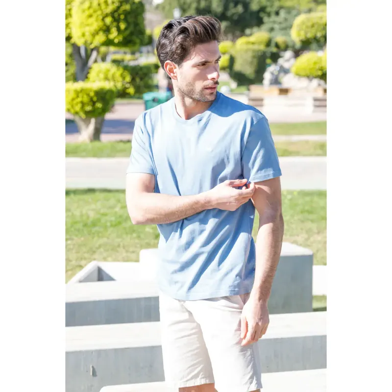 Eenvoudig Azuurkleurig T-shirt – Stijlvol &amp; Comfortabel