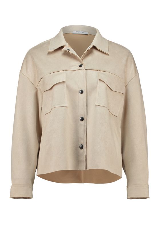 Kort jasje in suèdelook – Beige Luanaa