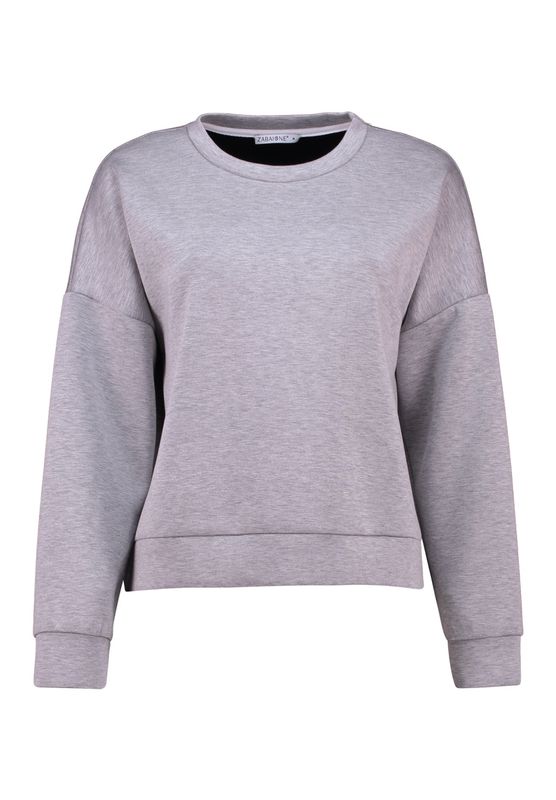 Grijze sweater met rits Janaa