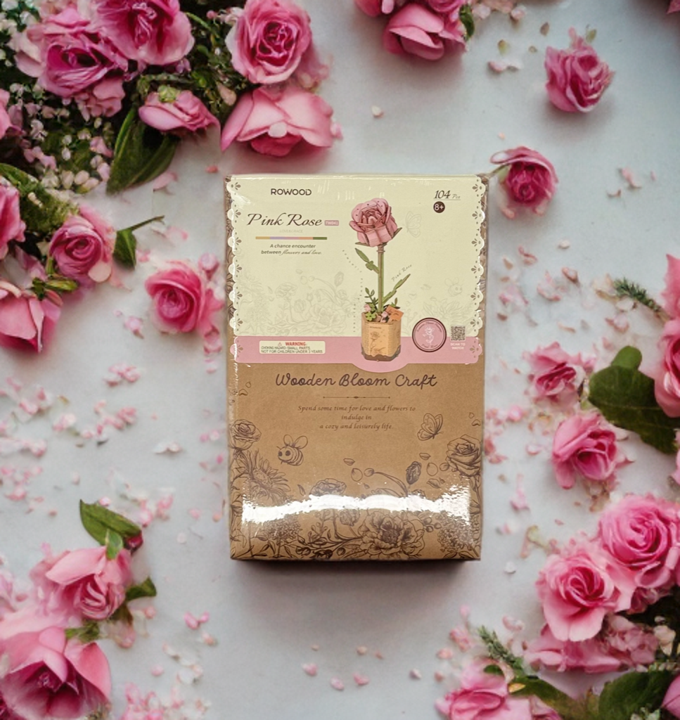 Wooden bloom craft &#39;rose&#39;