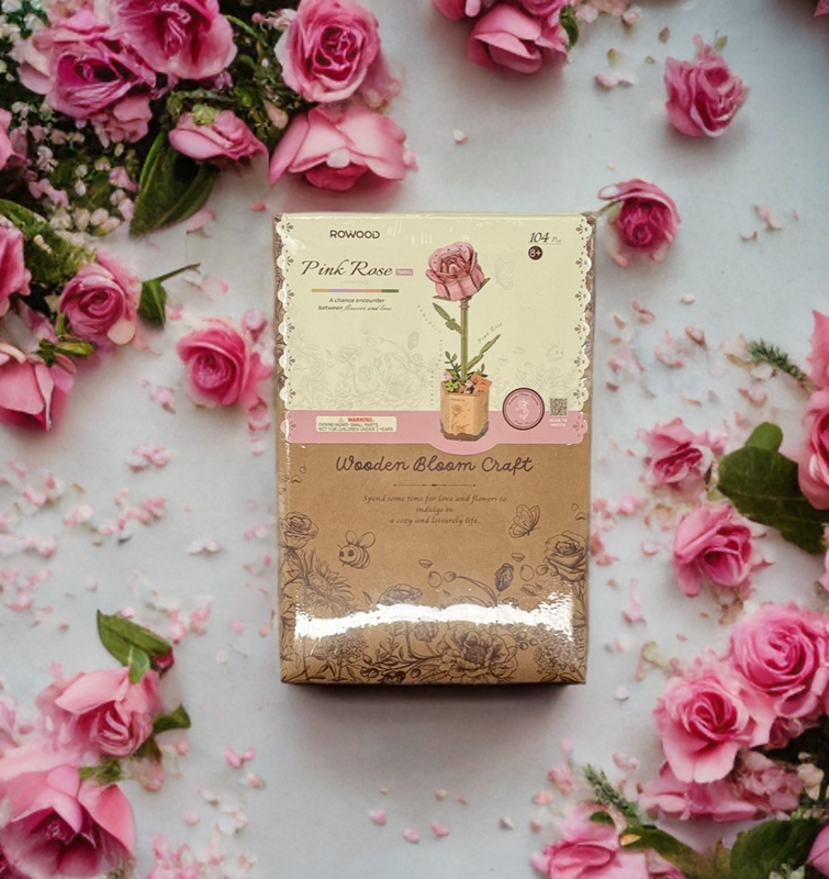 Wooden bloom craft &#39;rose&#39;