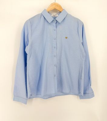Blauw hemd hartje