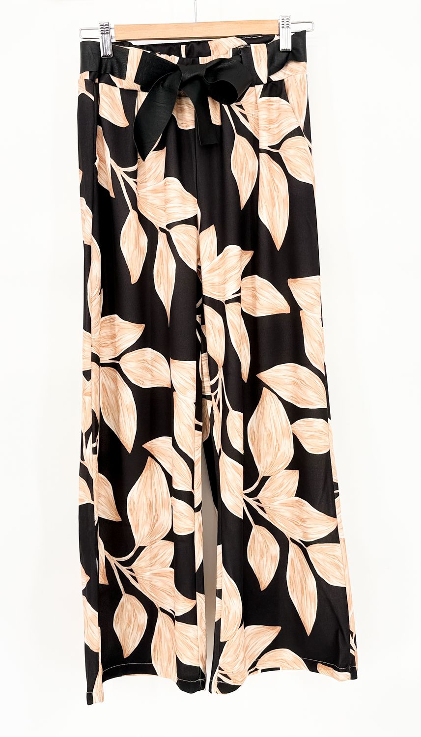 Zwart/beige broek Lenaa