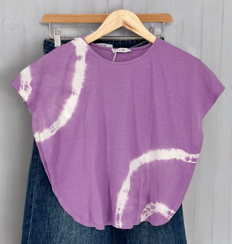 Paars Tie-dye t-shirt Leah