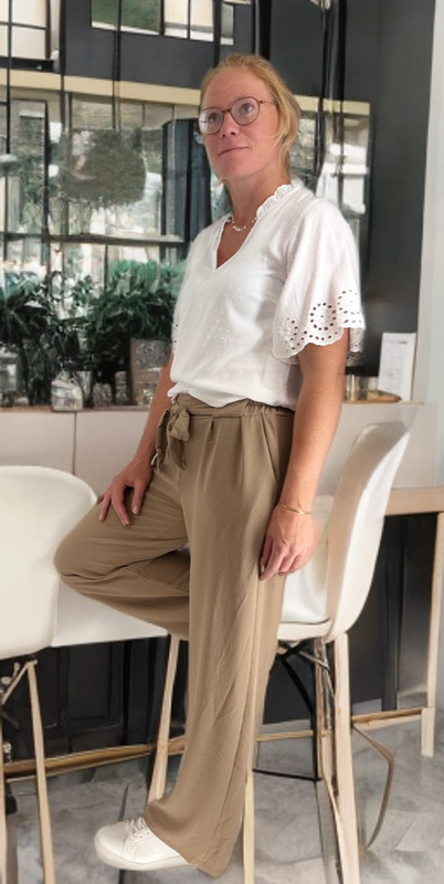 Blouse V-hals Tess
