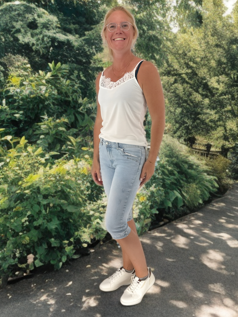Witte top Rosaria