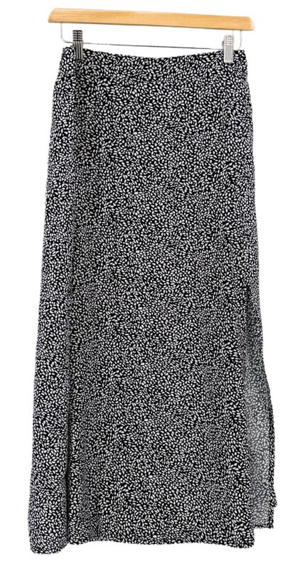 Blauw/witte Rok met split Levke
