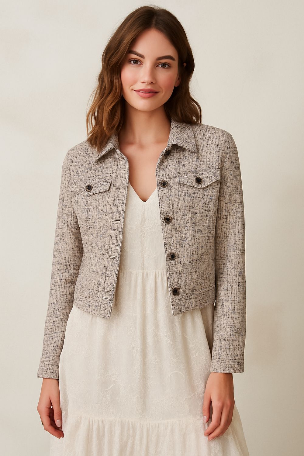 Tweed look jasje Coco