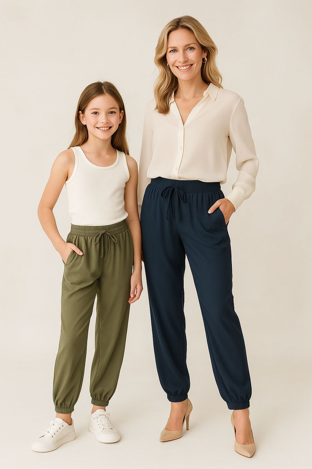 100%viscose Navy broek Roxy