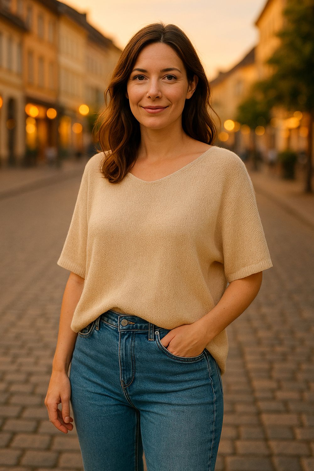 Gebreide top Peggy