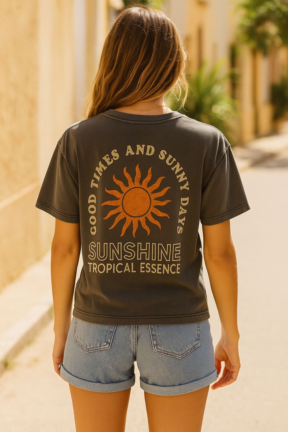 Grijze t-shirt Trish