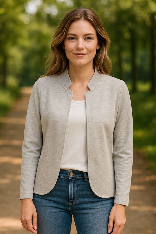 Grijze blazer Julee