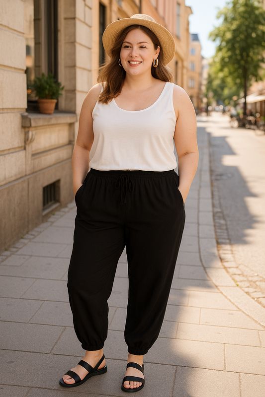 Z1 100% viscose broek Roxy