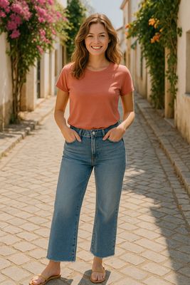 blauwe jeans Julina