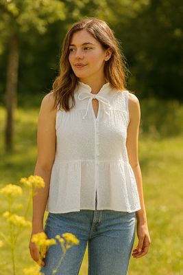 Top met strikjes Isa