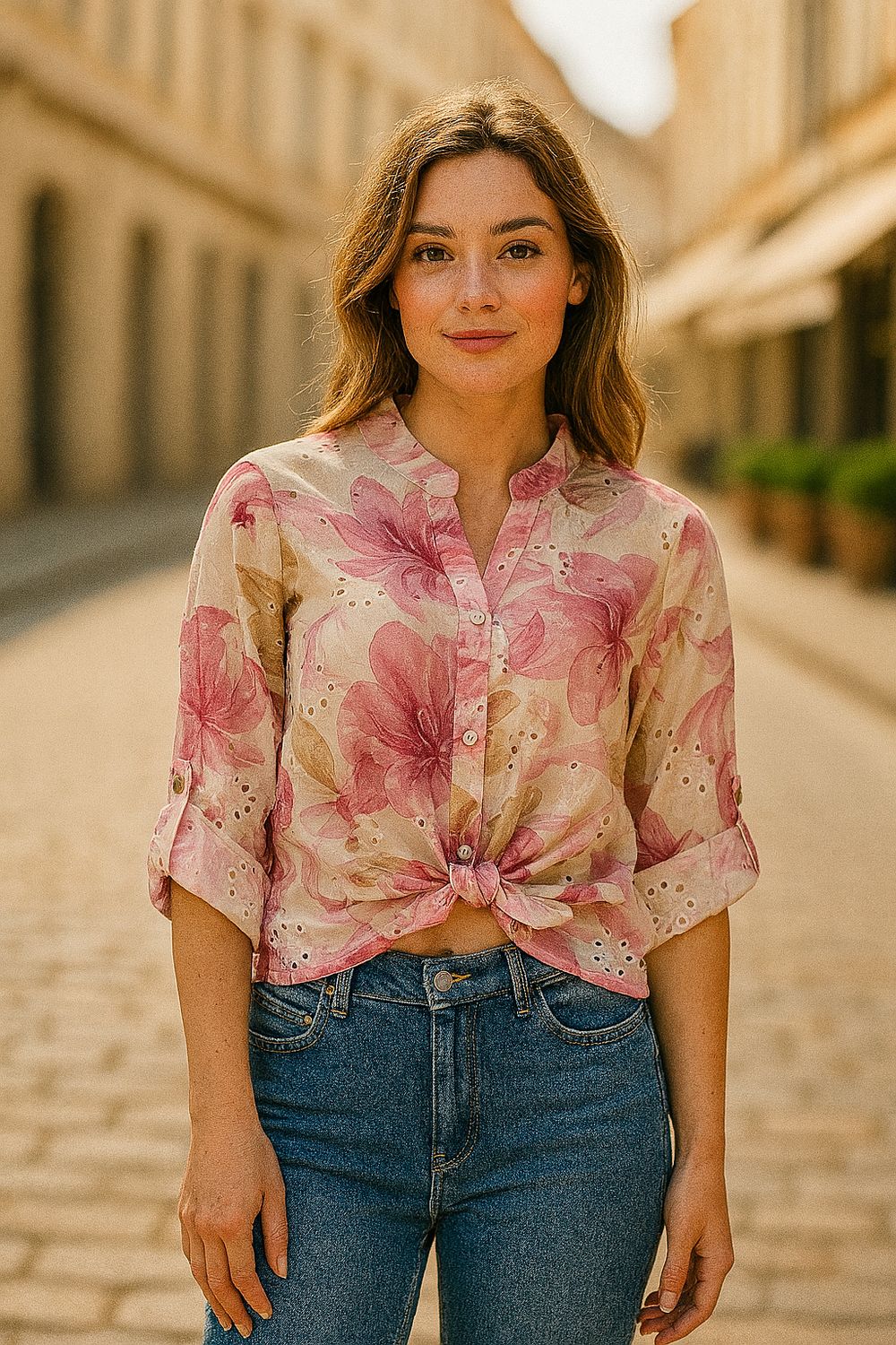 roze blouse Hannahh