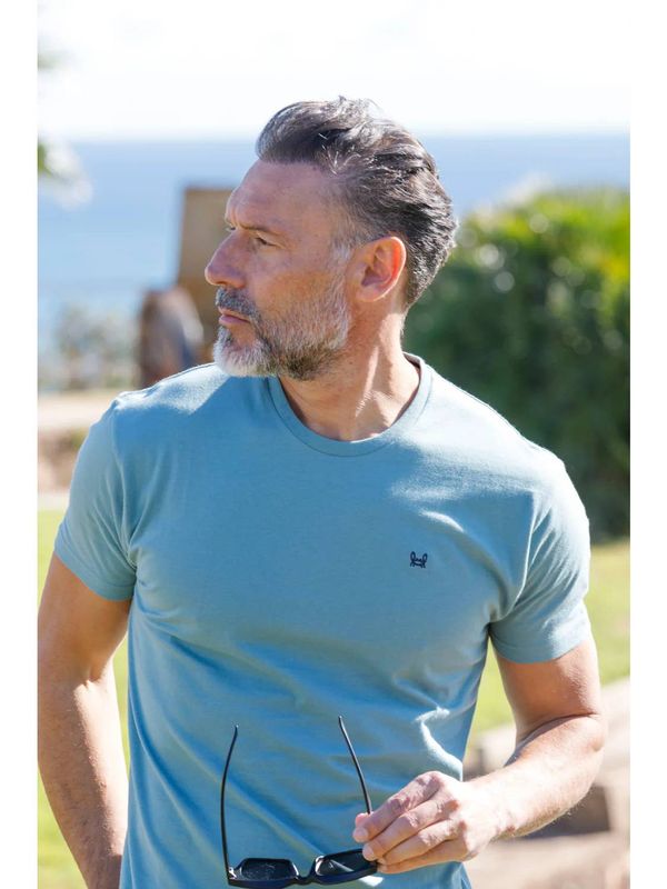 Blauwgroen T-shirt