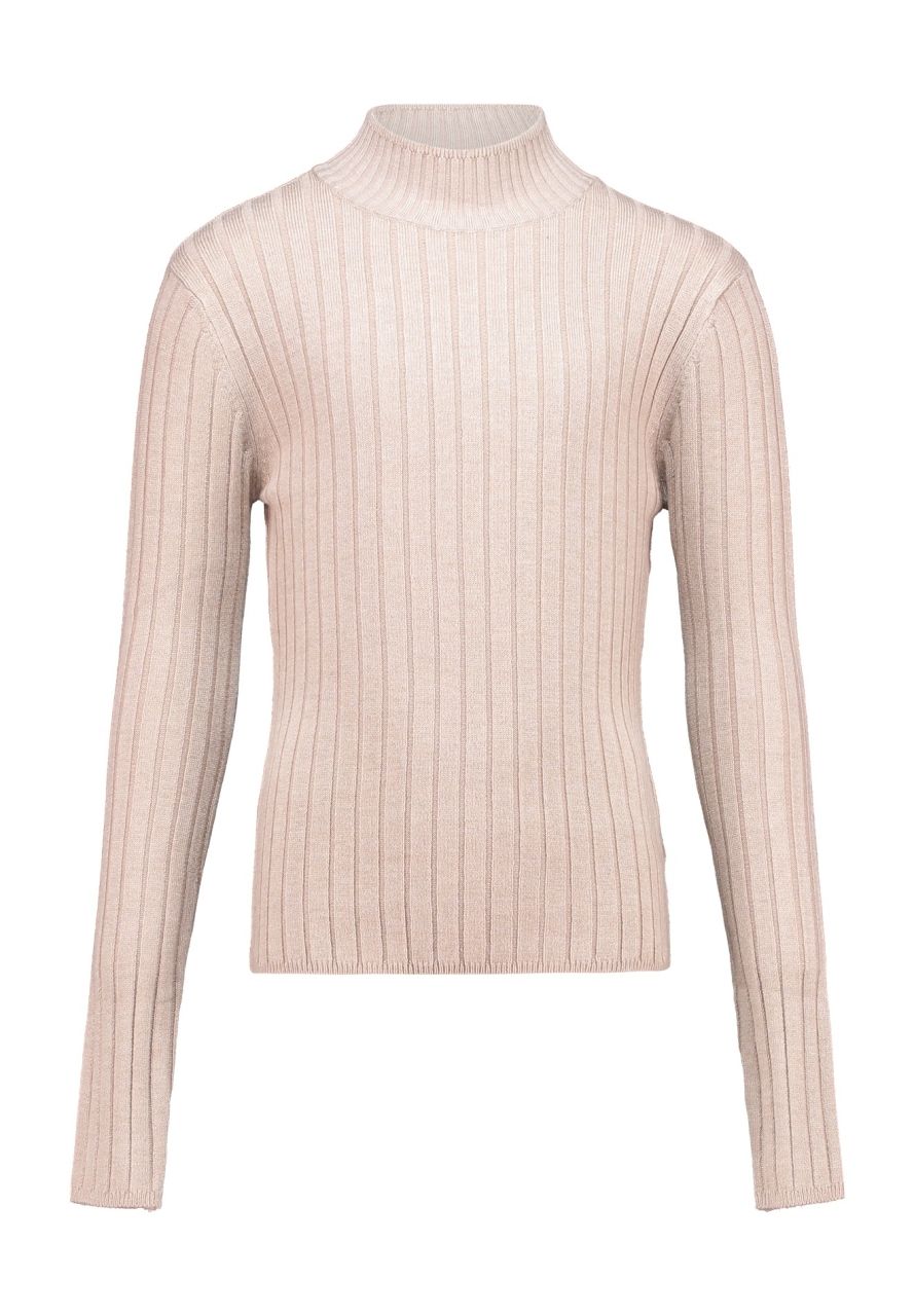 Beige geribd shirt Klea