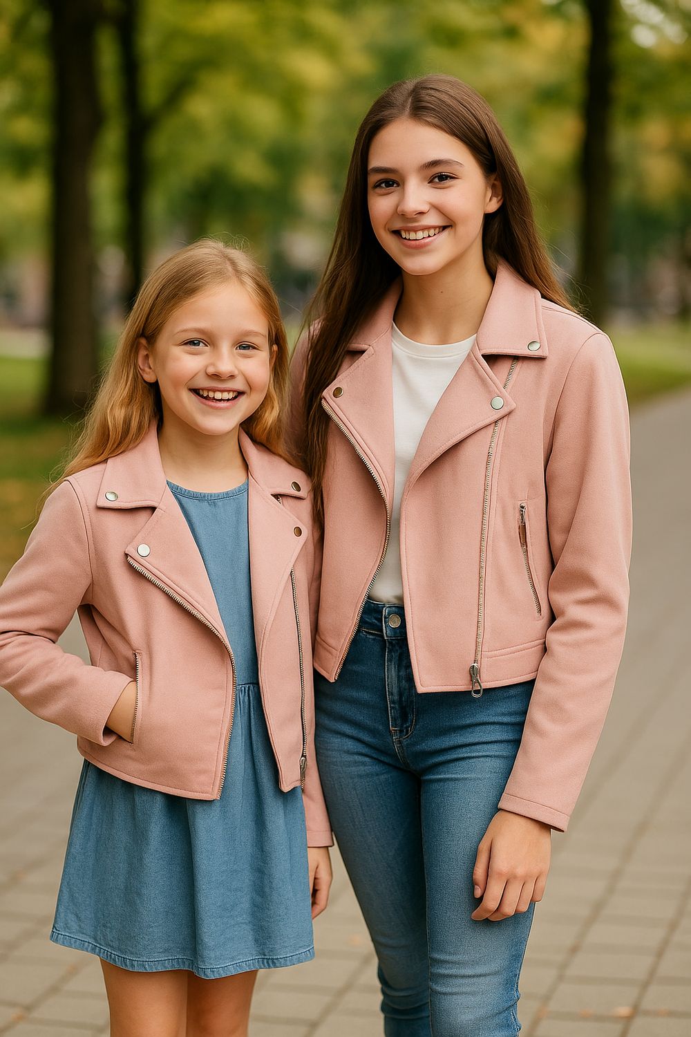 Roze bikerjack Vera