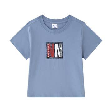 Blauwe t-shirt NN