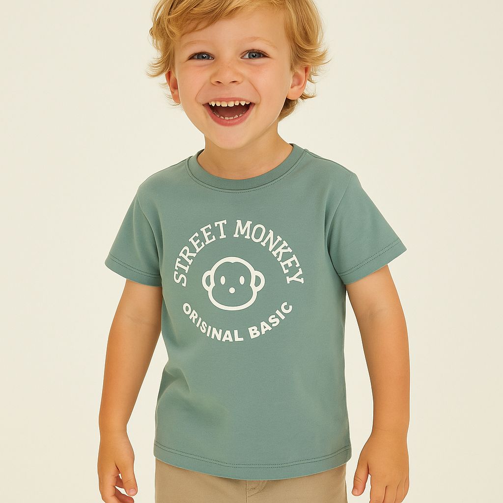 Street Monkey groene T-shirt