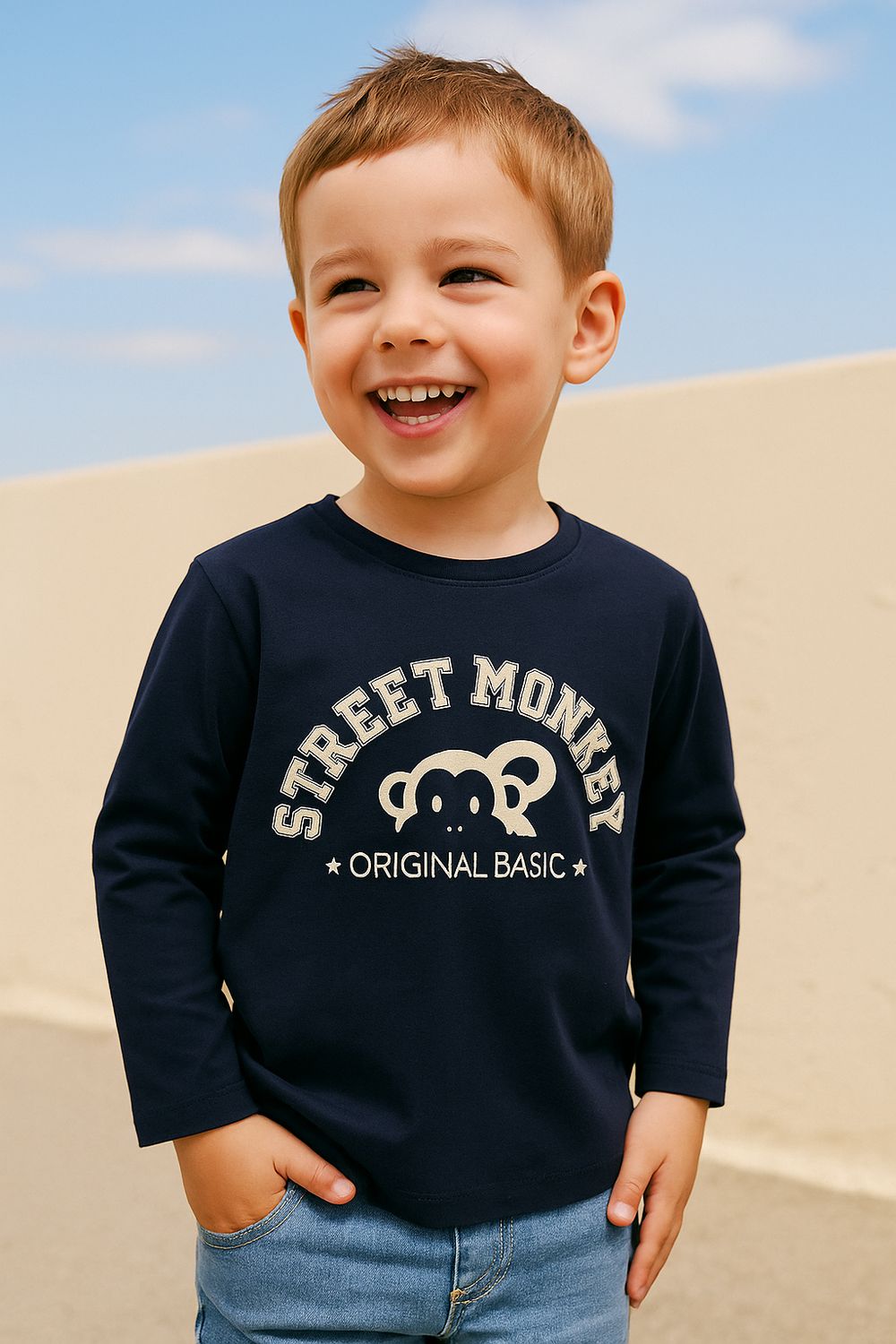 Street Monkey longsleeve Navy