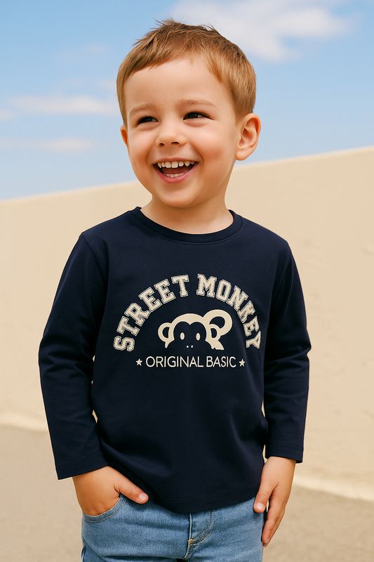 Street Monkey longsleeve Navy