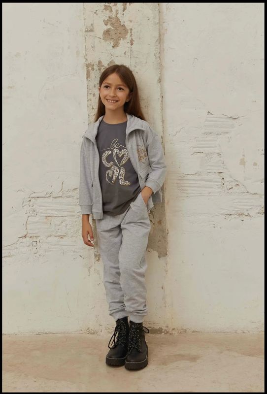 Grijze stoffen jas/sweater