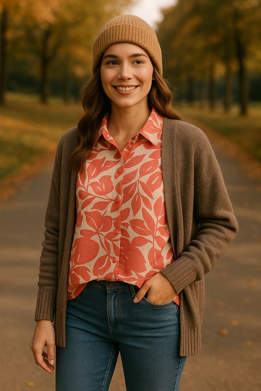 Peach blouse Marlaa