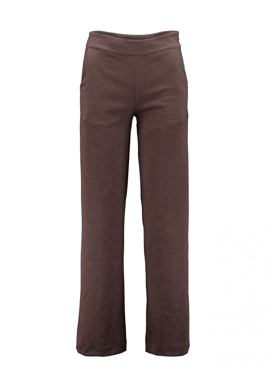 Bruin geruite broek Iduna