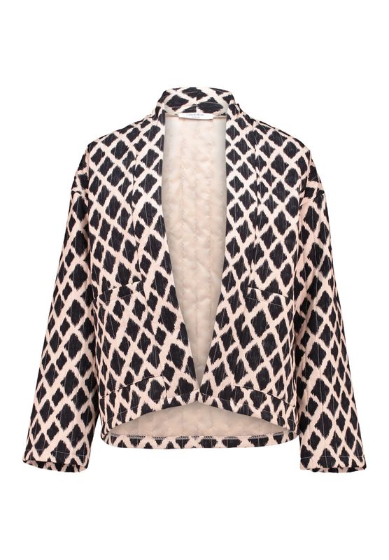 Zwart/witte jas Alinaa