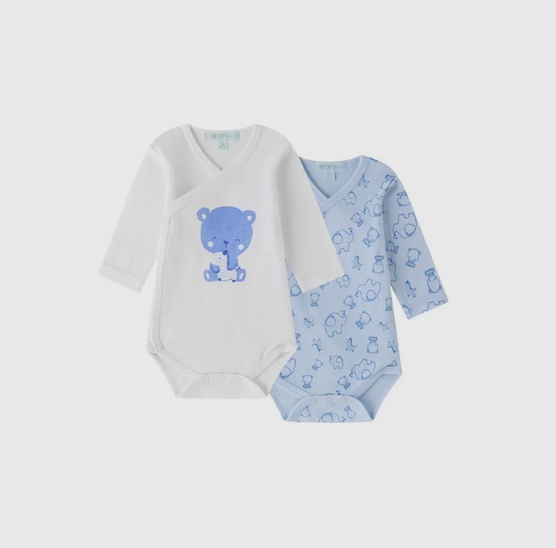 Romper set Blue olifant